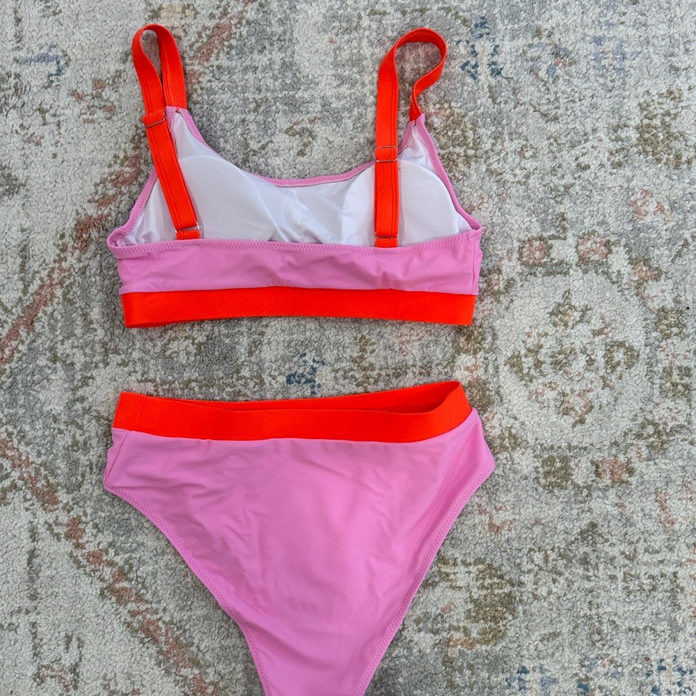 Pink and Orange Two-piece swimsuit - Picture 3 of 6
